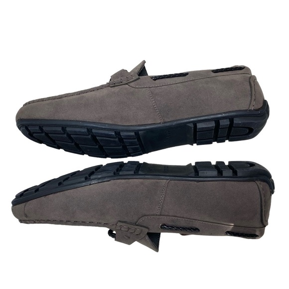 Vance Co Tyrell Mens 10.5 US Slip On Loafers Gray Tru‎ Comfort Foam Driving Shoe - Picture 4 of 15